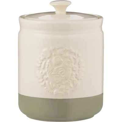 Mason Cash Кухненски буркан за съхранение HOME TO ROOST 1, 5 л, кремав / зелен, керамика с глазура, Mason Cash (MSC2002272)