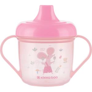 KikkaBoo Чаша с твърд накрайник 150мл Forest Party Pink (31302030073)
