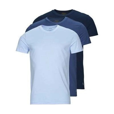 Ralph Lauren Polo Trička s krátkým rukávem 3 PACK CREW UNDERSHIRT Modrá
