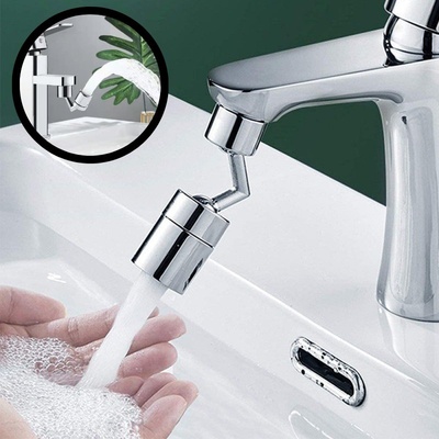 Splash Смесител за чешма на 360 градуса, меден с две чупещи се глави - Splash