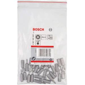 Bosch - Комплект битове PH0, дължина 25 мм, 25 бр. 2607001507 (2607001507)