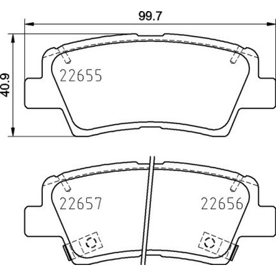 Sada brzdových platničiek kotúčovej brzdy BREMBO P 30 103
