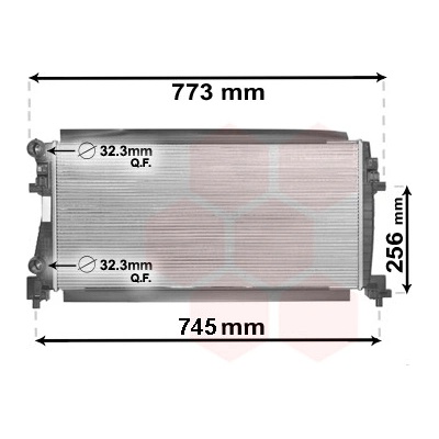 VAN WEZEL Chladič, chlazení motoru 58002340