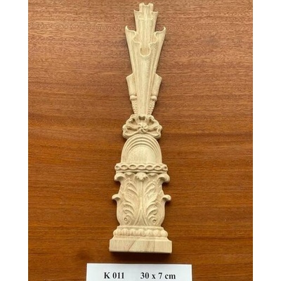 Dřevěný rohový ornament na zeď (2 ks)