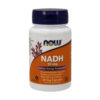 NOW НАДХ 10 мг. - NADH + 200 мг. Ribose - 60 капсули - NOW FOODS, NF3103