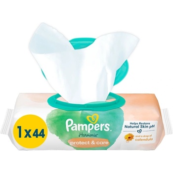 Pampers Harmonie Protect & Care мокри кърпички 44бр (8700216250641)