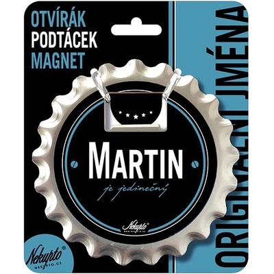 Nekupto Otvírák na pivo, podtácek se jménem - Martin