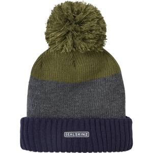 Sealskinz Зимна шапка (beanie) Sealskinz Flitcham Beanie - Navy / Grey / Olive - размер L/XL (904-0853-0112)