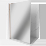 Mexen Kioto L душ кабина Walk-in 110 x 200 см, огледало, розово злато - 800-110-103-60-50 (800-110-103-60-50)