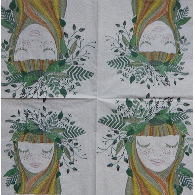Paper Designe obrúsky Natura dívka 33x33cm