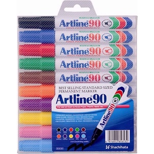 Artline Маркер 90 10-комплект асортирани цветове (EK-90/10W)