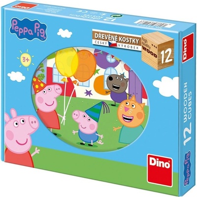 DINO Toys Kubus Prasiatko Peppa 12 kociek
