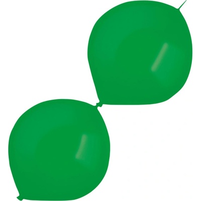 Amscan Balónky latexové spojovací dekoratérské metalické zelené 30 cm