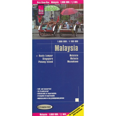 Reise Know-How Verlag mapa Malaysia 1:800 t.-1:1 mil.