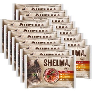Shelma Cat Консерва 4 вида месо в сос 60 x 85 г