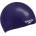 Speedo plain moulded silicone junior cap тъмно синьо