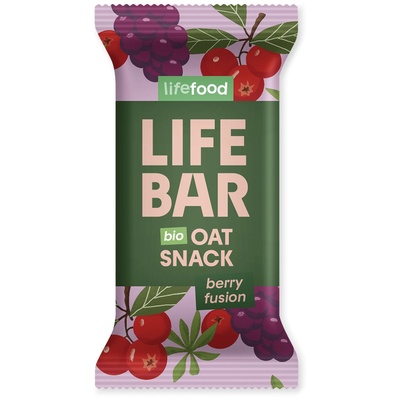 Lifefood Lifebar Oat Snack ovocný BIO 40 g Вкус: плодова