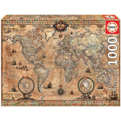 Educa Antická mapa světa 1000 dílků