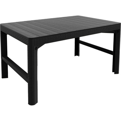 KETER Lyon rattan Stůl zahradní 116 x 72 cm - grafit 232300 – Zboží Dáma
