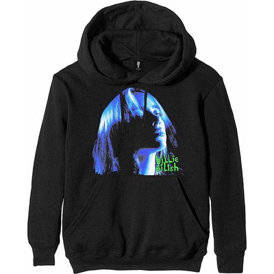 Billie Eilish mikina, Neon Shadow Blue Hoodie Black – Zbozi.Blesk.cz