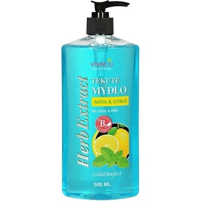 Vivaco Herb extrakt tekuté mýdlo máta a citrus 500 ml