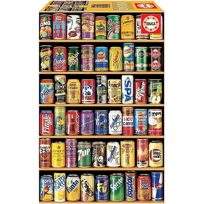 Educa Колекция от кенчета - Миниатюра - пъзел 1000 части