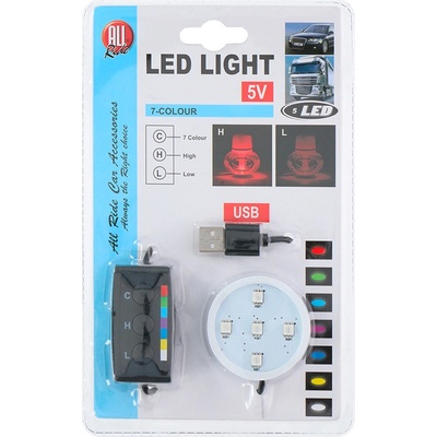 ALLRIDE LED podstavec 7 barev, USB – Hledejceny.cz