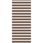 vidaXL Зебра щора, кафява, 110x230 см, ширина на плата 105, 9 см, полиестер (4014393)
