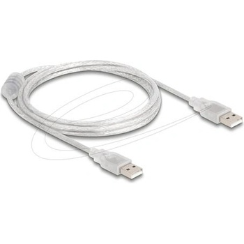 Delock Кабел Delock USB-A мъжко - USB-A мъжко 1.5 m, прозрачен (DELOCK-83888)