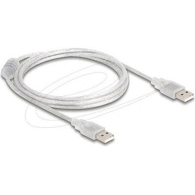 Delock Кабел Delock USB-A мъжко - USB-A мъжко 1.5 m, прозрачен (DELOCK-83888)
