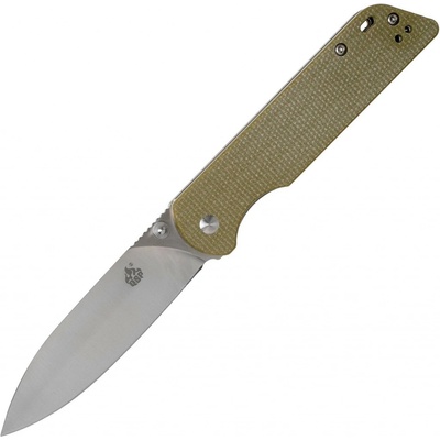 QSP Knife Parrot, Satin D2 Blade, Micarta Handle QS102-G