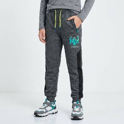 Dětské zateplené tepláky softshell Novinka Šedá
