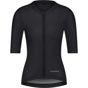 Shimano Дамска фланелка с къс ръкав за колоездене Shimano Women's Piuma Short Sleeves Jersey Cycling jersey - Black - размер XL (156-2763-0114)