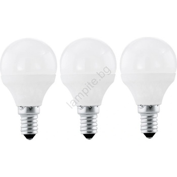 Image 1 of EGLO 10698 - К-кт 3бр. LED крушки E14/4W/230V 320lm 3000K (EG10698)