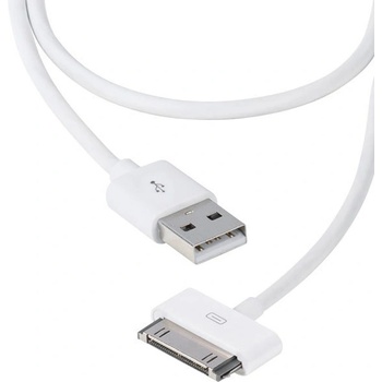 Vivanco Кабел Vivanco 35470, USB A(м) към 30 Pin(м), за iPhone 3/4, iPad 3, 1.5m, бял (35470)