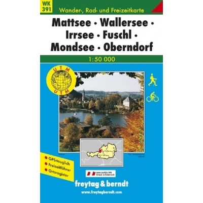 Turistická mapa F&B 391: Mattsee-Wallersee