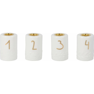 räder Porcelánový adventní svícen Advent, bílá barva, porcelán