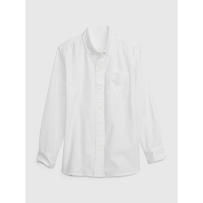 GAP 426037-00 dětská košile oxford uniform bílá