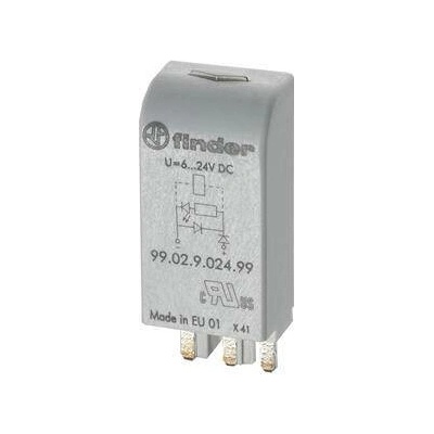 FINDER Modul 99.02.0.024.98, LED+V, 6-24V AC/DC 9902002498