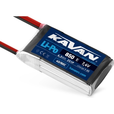 KAVAN Li-Po 40/80C 6,3Wh 7.4 V 850 mAh
