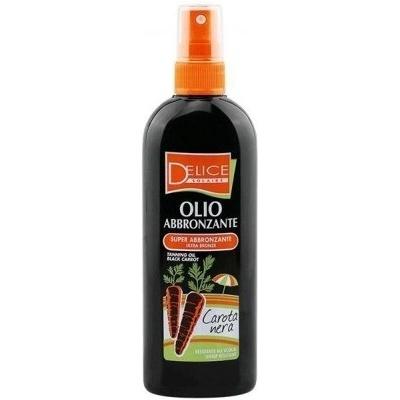 Delice Solaire Olio Abbronzante Carota Nera opalovací olej s černou mrkví 150 ml