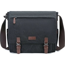 Canvasio plátená crossbody taška Sunborl Čierna 20L