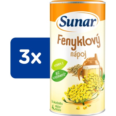 Sunar rozpustný nápoj fenyklový 3 x 200g