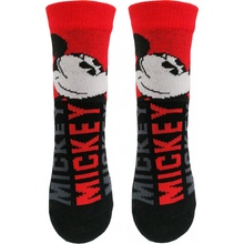 Mickey Mouse MIC 102 Chlapčenské ponožky čierna / červená