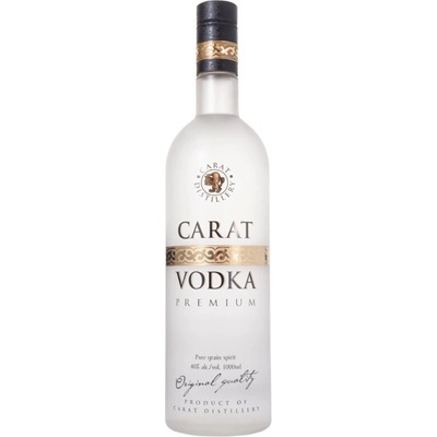 CARAT VODKA PREMIUM 40% 1 l (čistá fľaša)