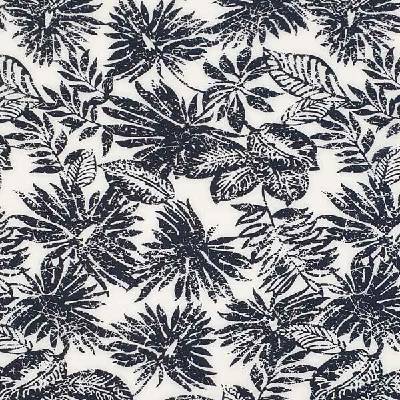 Šatovka SILKY bílá, modré listy, š.145