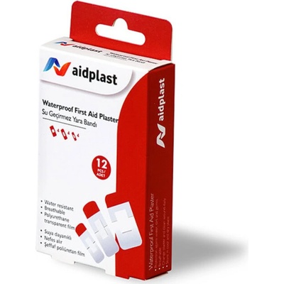 Aidplast Vodeodolná náplasť rôzne tvary 12 ks