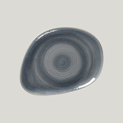 RAK Porcelain Spot talíř mělký 22 x 16,5 cm šedomodrý SJDFLFP22-12