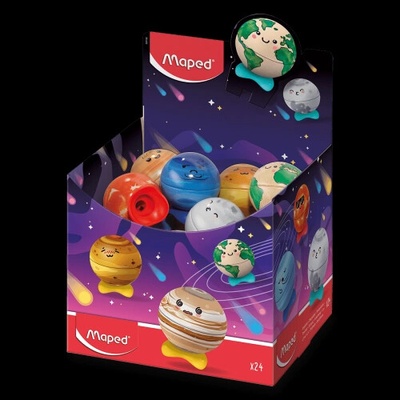 Ořezávátko Maped Planet - 1 otvor, mix motivů -