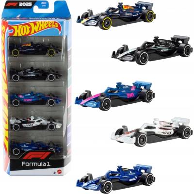 Mattel Hot Wheels 5-pak sada 5 autíčok Formula 1 JKG12